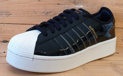 Adidas Superstar Bold Low Pleather Trainers UK7.5/US9/E41 FW8423 Black Off White