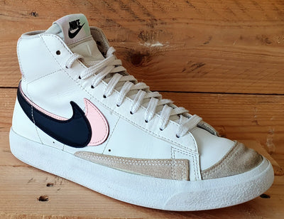 Nike Blazer Mid 77 Leather Trainers UK5.5/US6Y/EU38.5 DD1847-101 White/Pink