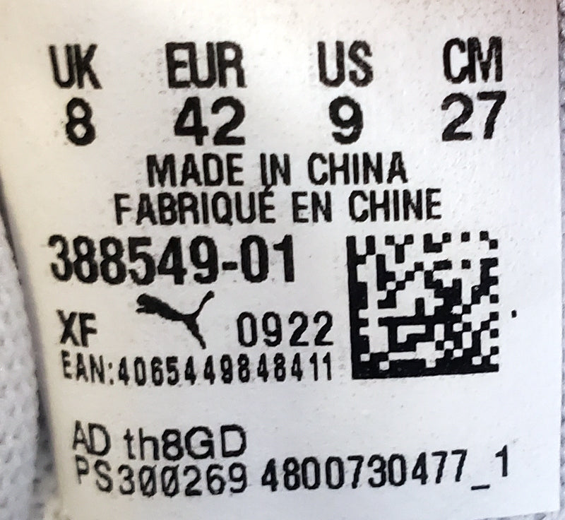 Puma Slipstream Low Leather Trainers UK8/US9/EU42 388549-01 White/Black