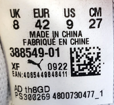 Puma Slipstream Low Leather Trainers UK8/US9/EU42 388549-01 White/Black