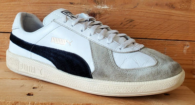 Puma Army Low Leather/Suede Trainers UK8.5/US9.5/EU42.5 386607-01 White/Black