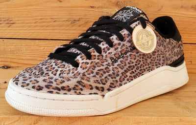 Reebok Classic AD Court Low Suede Trainers UK6/US8.5/EU39 FY7345 Leopard