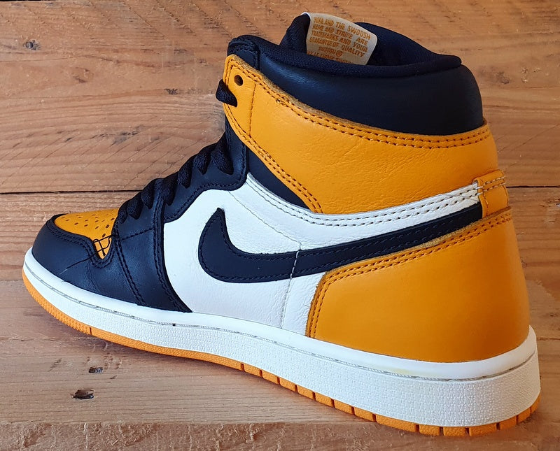 Nike Air Jordan 1 Retro High OG Trainers UK5.5/US8/EU38.5 555088-711 Yellow Toe