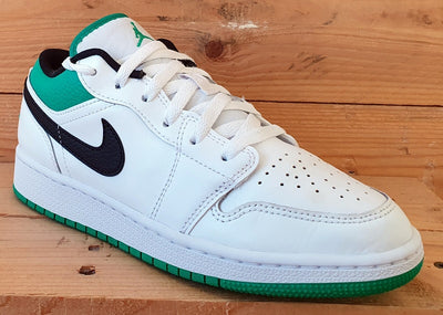 Nike Air Jordan 1 Leather GS Trainers UK4.5/US5Y/EU37.5 553560-129 White Green