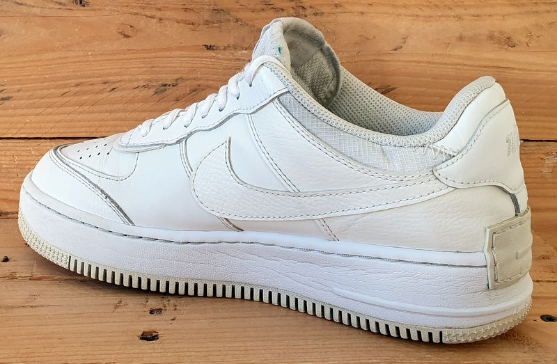 Nike Air Force 1 Shadow Low Leather Trainers UK6/US8.5/EU40 CI0919-100 White