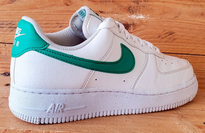 Nike Air Force 1 Low Leather Trainers UK5.5/US8/EU39 DV3808-108 White/Green