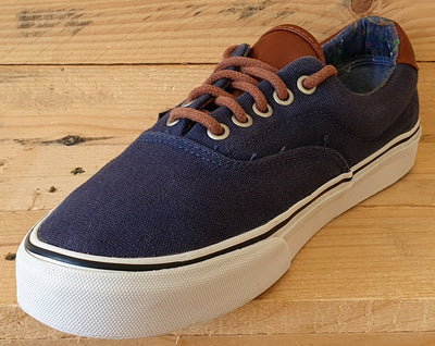 Vans Off The Wall Low Canvas Trainers UK7/US9.5/EU41 TC7H Navy Blue/White