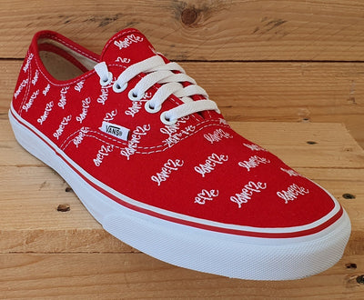 Vans Off The Wall Love Me Canvas Trainers UK9/US10/EU43 TC8R Red/White/Gum