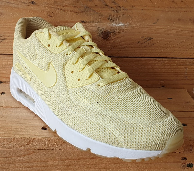 Nike Air Max 90 Ultra 2.0 BR Trainers UK10/US11/EU45 898010-700 Lemon Chiffon