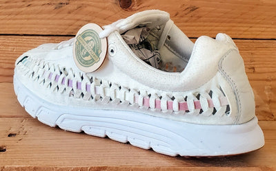 Nike Mayfly Woven Low Suede Trainers UK4.5/US7/EU38 833802-101 Sail/Orchid Mist