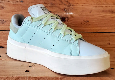 Adidas Stan Smith Platform Low Leather Trainers UK6.5/US8/E40 GY9343 Linen Green