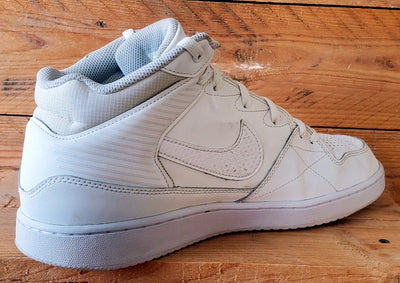 Nike Priority Mid Leather Trainers UK10/US11/EU45 641893-110 Triple White