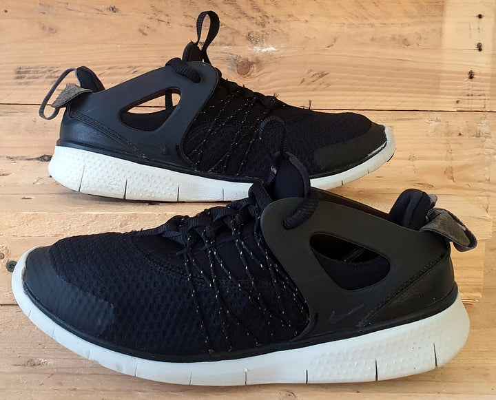 Nike Free Viritous Low Textile Trainers UK4 US6.5 EU37.5 725060 001 Black Grey VintageTrainers