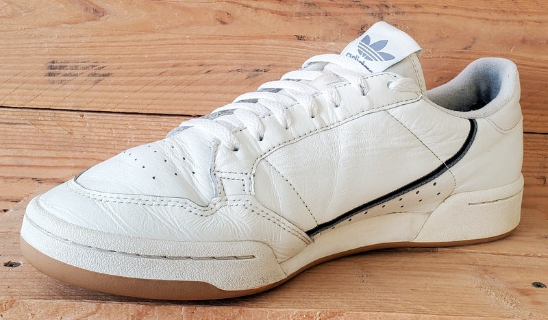 Adidas Continental 80 Low Leather Trainers UK11/US11.5/EU46 EG3877 Off White