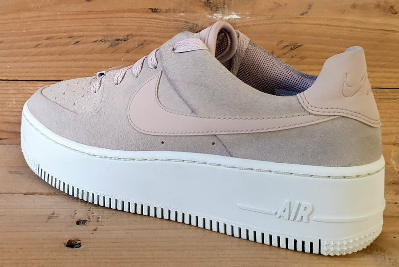 Nike Air Force 1 Sage Suede Trainers UK4/US6.5/EU37.5 AR5339-201 Particle Beige