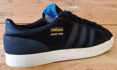 Adidas Basket Profi Low Suede Trainers UK9/US9.5/EU43 G95487 Black/White