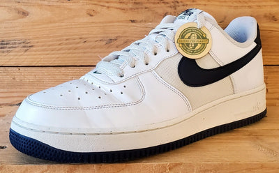 Nike Air Force 1 Low Leather Trainers UK8.5/US9.5/EU43 HF4298-100 White/Obsidian