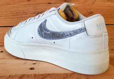 Nike Blazer Platform Low Leather Trainers UK6/US8.5/EU40 DV6978-100 White