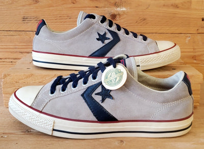 Converse All Star Low Suede Trainers UK8/US8/EU41.5 118771 Grey/Navy/White