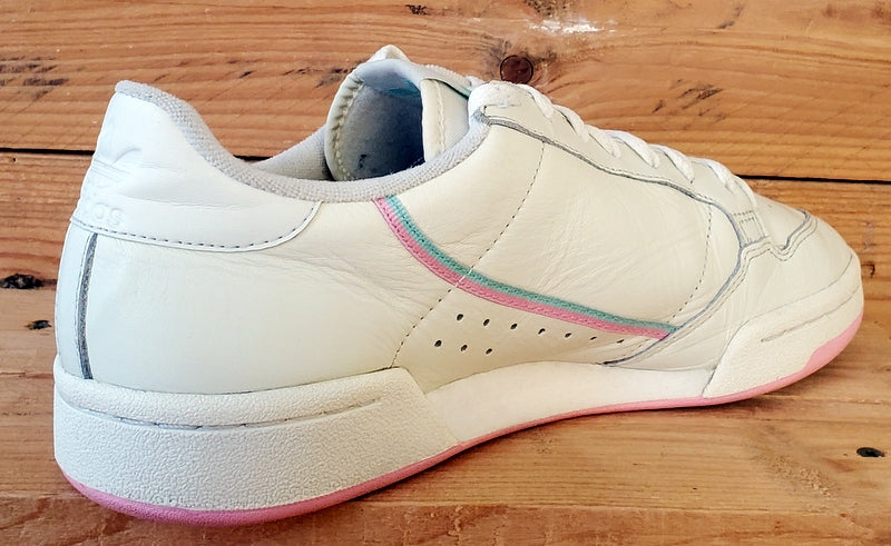 Adidas Continental 80 Low Leather Trainers UK8.5/US9/EU42.5 BD7645 Off White