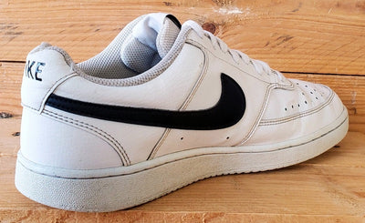 Nike Court Vision Low Leather Trainers UK7/US8/EU41 DH2987-101 White/Black