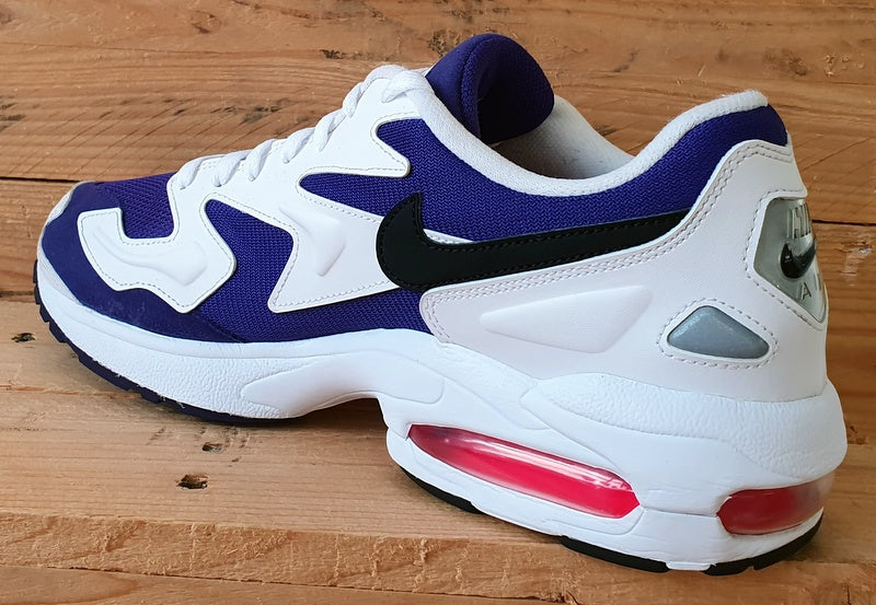 Nike Air Max 2 Suede/Textile Trainers UK9.5/US10.5/E44.5 AO1741-103 White/Purple