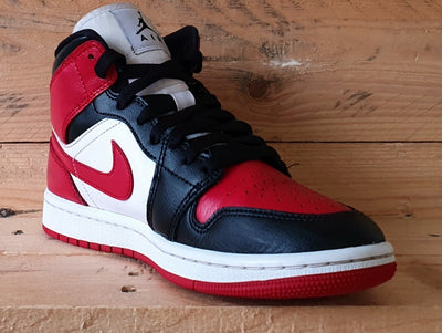 Nike Air Jordan 1 Alternate Bred Toe Trainers UK4/US6.5/EU37.5 BQ6472-079 Red