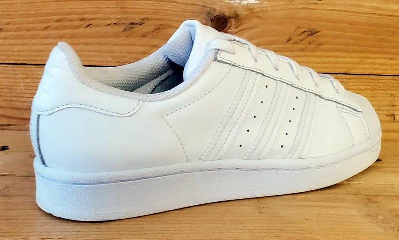 Adidas Superstar Low Leather Trainers UK4/US4.5/EU36.5 EF5399 Triple White