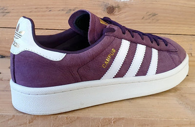 Adidas Campus Low Suede Trainers UK6.5/US8/EU40 BY9843 Purple/White