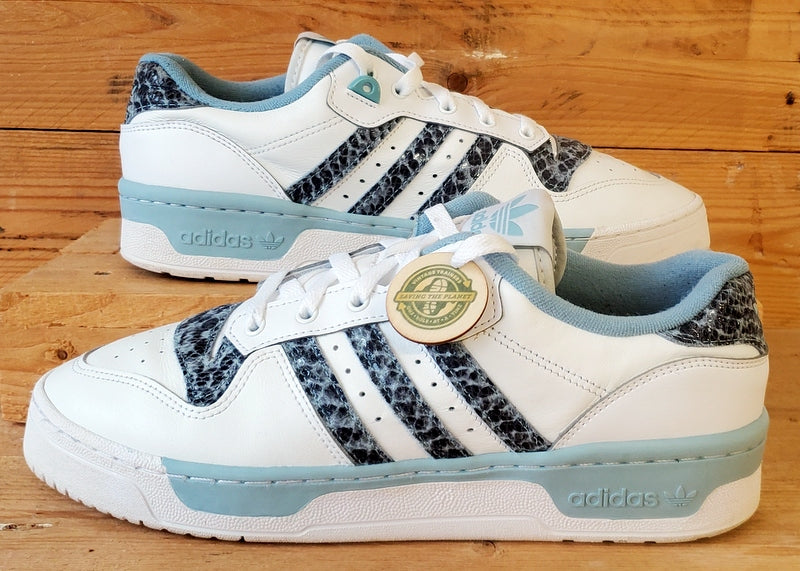 Adidas Rivalry Low Leather Trainers UK10/US10.5/EU44.5 EG7636 White/Ash Grey