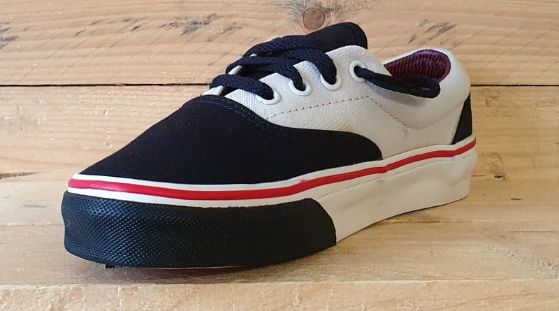 Vans Off The Wall Low Canvas Trainers UK4/US6.5/EU36.5 TB4R Black/White/Red