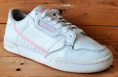 Adidas Continental 80 Low Leather Trainers UK7.5/US9/EU41 G27722 White/Pink