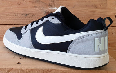 Nike Court Borough Premium Low Suede Trainers UK9/US10/E44 844881-005 Black/Sail