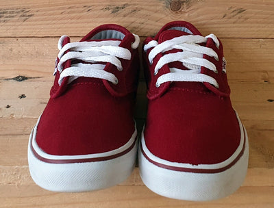 Vans Off The Wall Low Canvas Trainers UK5/US6/EU38 721356 Red/White/Gumsole