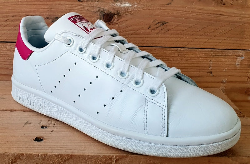 Adidas Stan Smith Low Leather Trainers UK5.5/US6/EU38.5 B32703 White/Pink