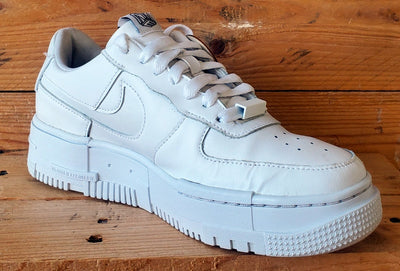 Nike Air Force 1 Pixel Leather Trainers UK5/US7.5/EU38.5 CK6649-100 Triple White