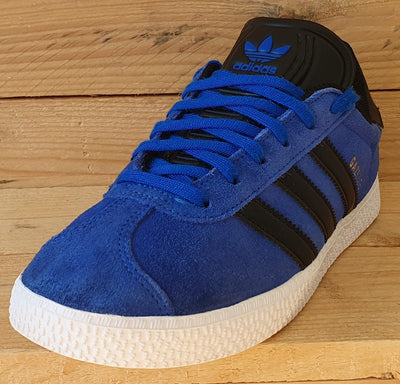 Adidas Originals Gazelle Low Suede Trainers UK3/US3.5/EU35.5 FV2683 Blue/Black