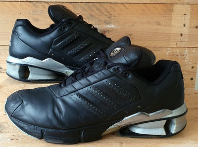Adidas Torsion Low Leather Trainers UK12.5/US13/EU48 019235 Black/Silver