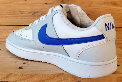 Nike Court Vision Low Leather Trainers UK8/US9/EU42.5 FN4019-001 White/Grey