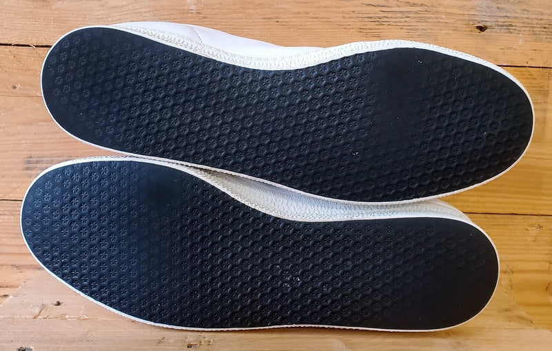 Adidas Gazelle Low Leather Trainers UK10/US10.5/Eu44.5 018113 Triple White