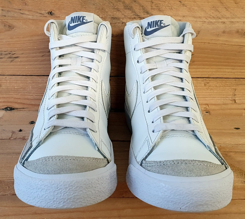 Nike Blazer Mid 77 GS Leather Trainers UK5.5/US6Y/EU38.5 DA4086-104 White Light