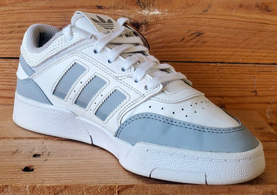 Adidas Drop Step Low Leather Trainers UK5/US5.5/EU38 IG1054 White/Grey