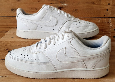 Nike Court Vision Low Leather Trainers CD5434-100 Triple White UK7.5/US10/EU42