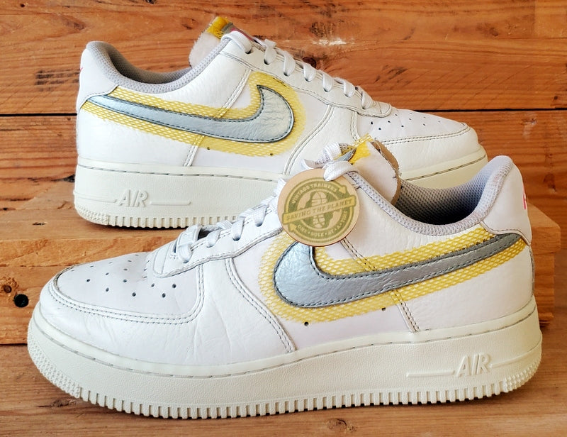 Nike Air Force 1 LX Leather Trainers UK5.5/US8/EU39 CZ8104-100 White/Uni Gold