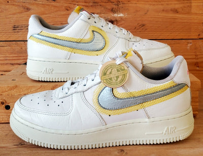 Nike Air Force 1 LX Leather Trainers UK5.5/US8/EU39 CZ8104-100 White/Uni Gold