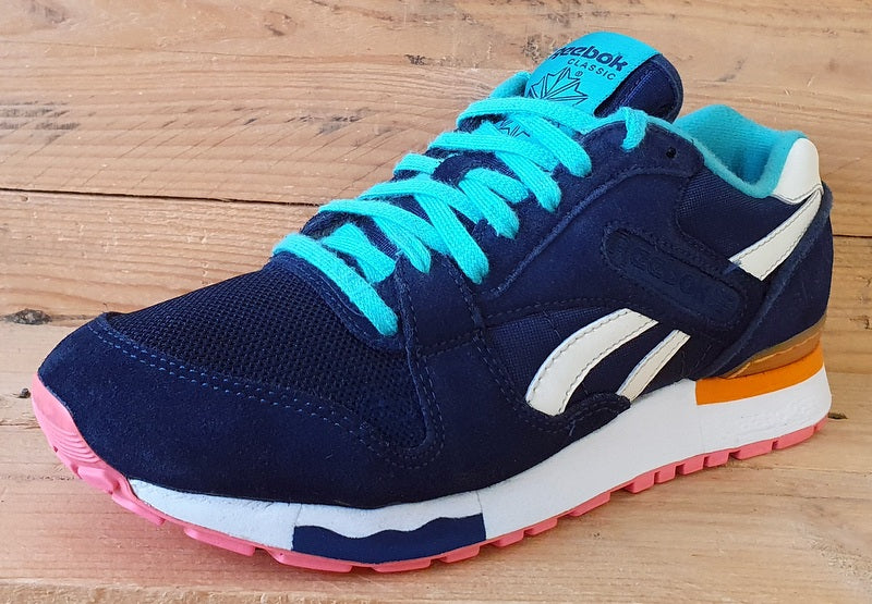 Reebok Classic GL 6000 Low Textile Trainers UK6/US8.5/EU39 M41775 Navy/Pink