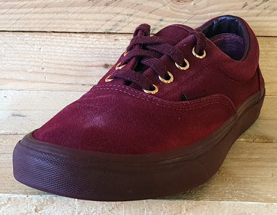Vans Off The Wall Low Canvas Trainers UK4.5/US7/EU37 751505 Triple Burgundy