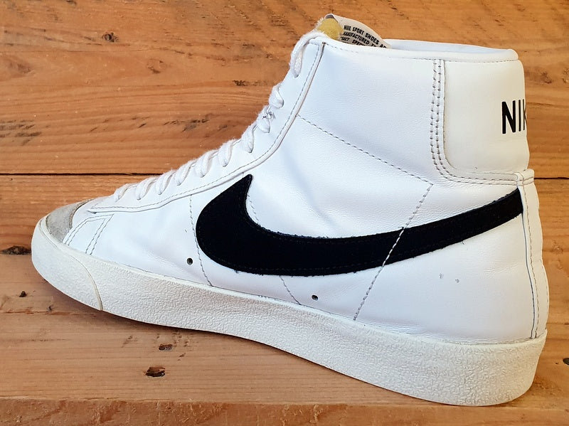 Nike Blazer Mid 77 Leather Trainers UK7/US9.5/EU41 CZ1055-100 White/Black