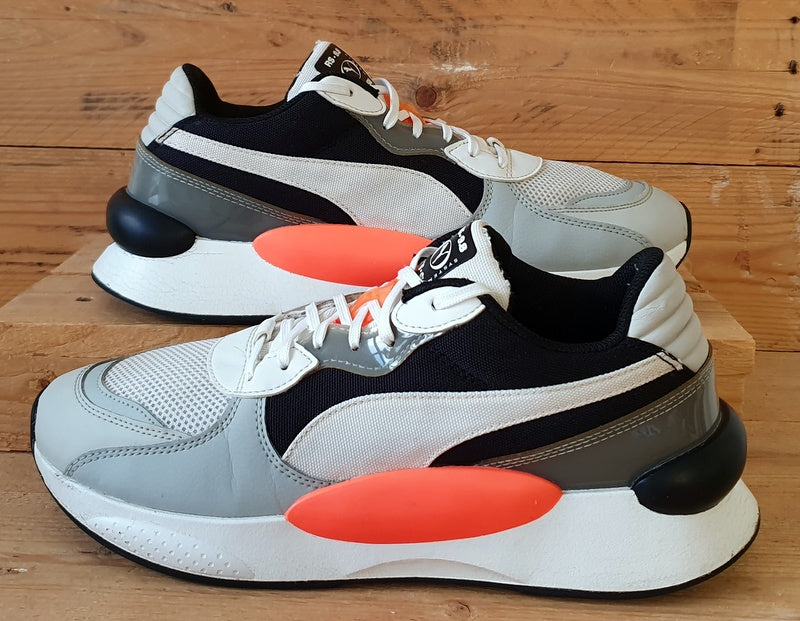 Puma RS 98 Low Leather Textile Trainers UK8 US9 EU42 371571 07 Grey Black