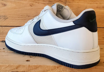 Nike Air Force 1 Low Leather Trainers UK8.5/US9.5/EU43 HF4298-100 White/Obsidian